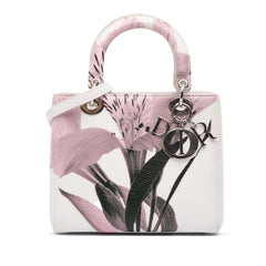 Medium Deerskin Floral Printed Lady Dior
