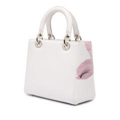 Medium Deerskin Floral Printed Lady Dior