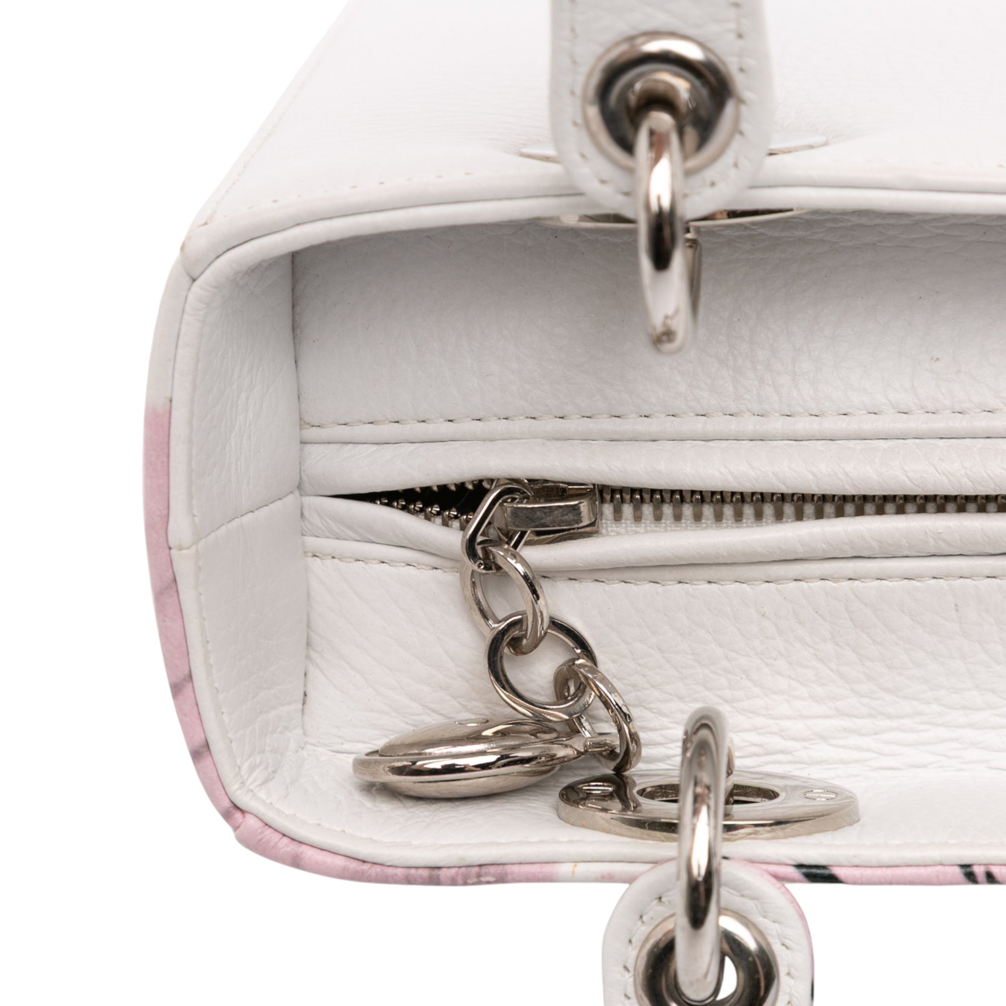 Medium Deerskin Floral Printed Lady Dior