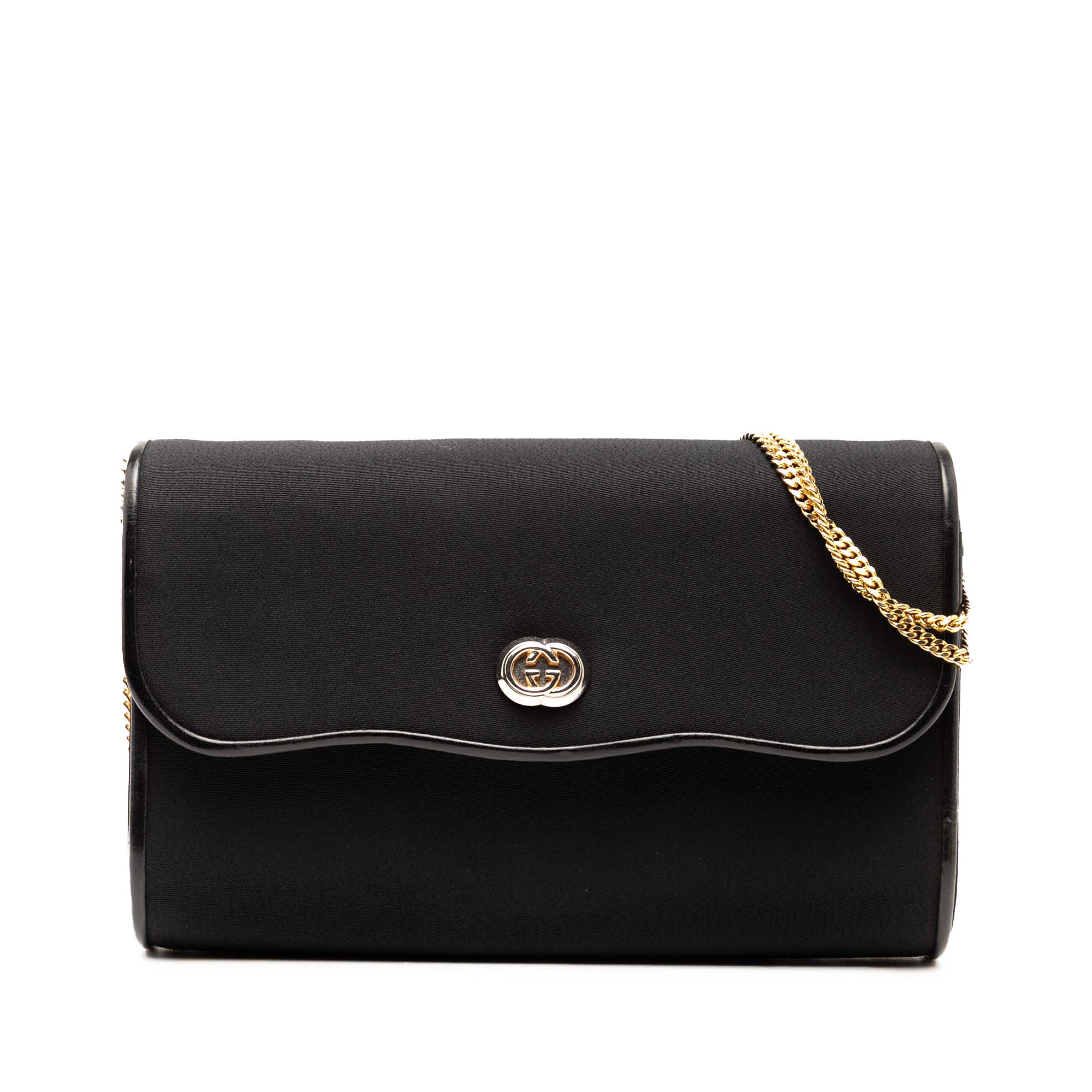 Canvas Interlocking G Chain Shoulder Bag