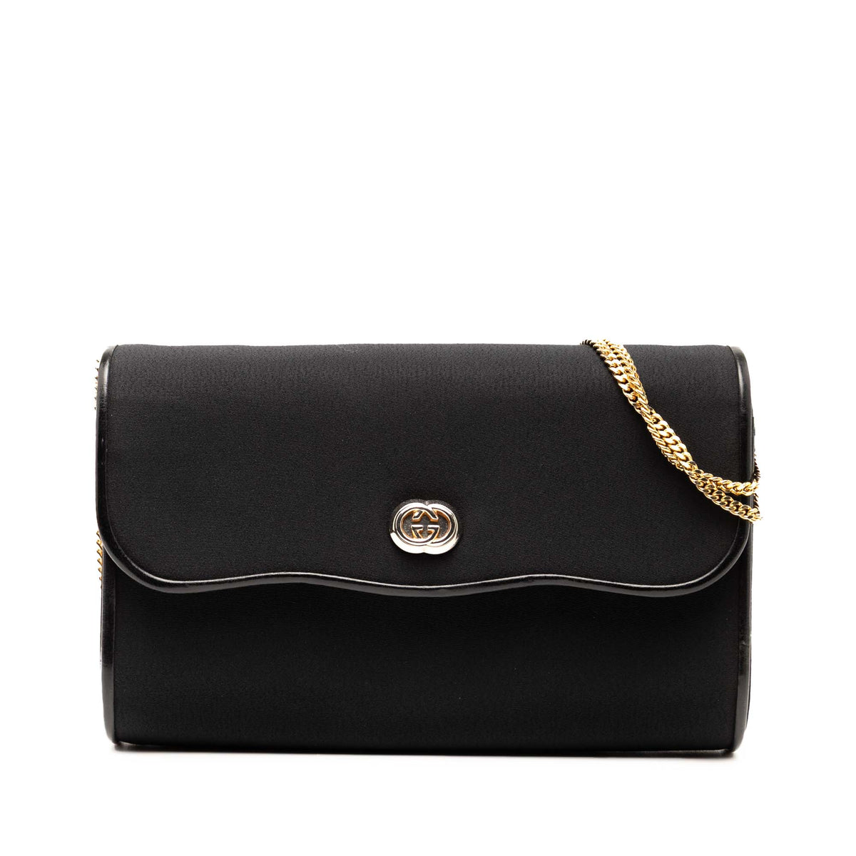 Canvas Interlocking G Chain Shoulder Bag