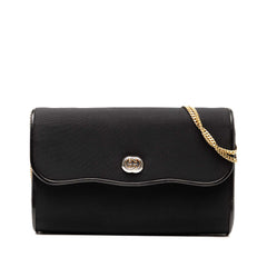 Canvas Interlocking G Chain Shoulder Bag