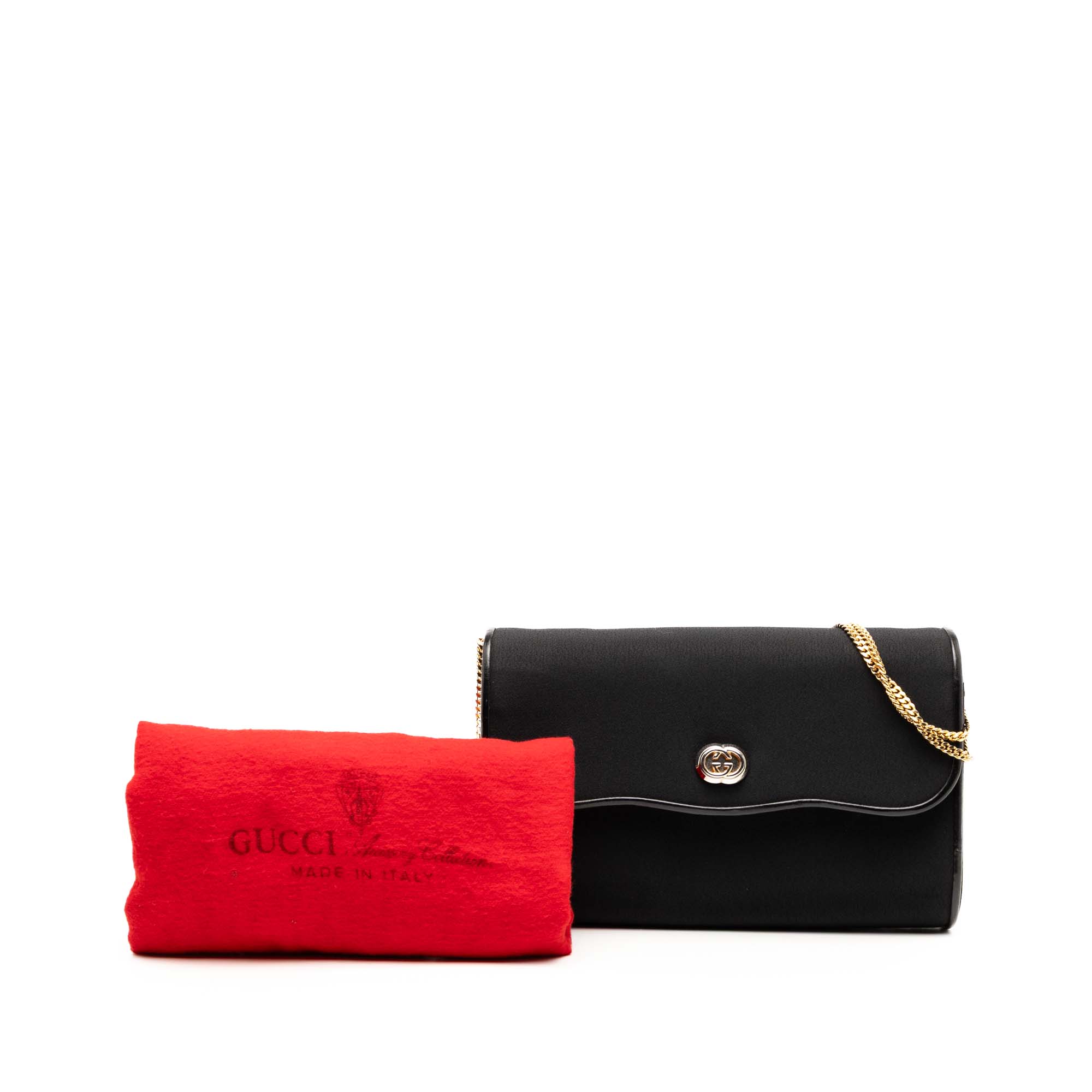 Canvas Interlocking G Chain Shoulder Bag