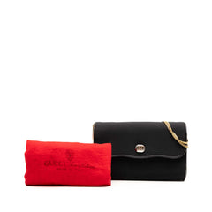 Canvas Interlocking G Chain Shoulder Bag