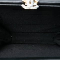 CC Lambskin Split Clutch with Chain