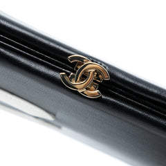 CC Lambskin Split Clutch with Chain