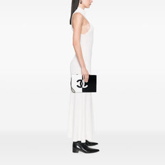 CC Lambskin Split Clutch with Chain