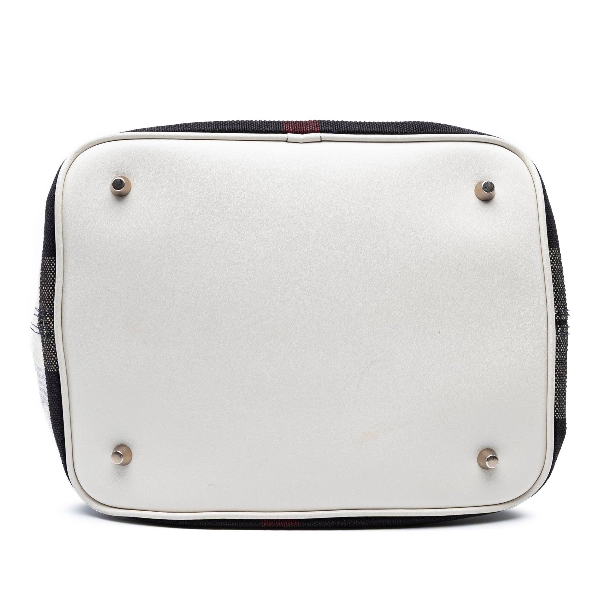 Medium Mega Check Canvas Ashby Bucket Bag