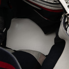 Medium Mega Check Canvas Ashby Bucket Bag