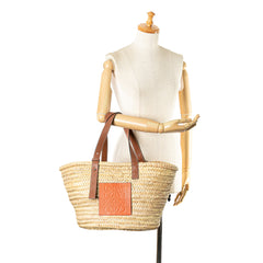 Large Raffia Basket Bag