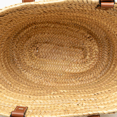 Large Raffia Basket Bag