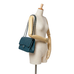 Jumbo Classic Caviar Double Flap