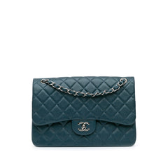 Jumbo Classic Caviar Double Flap
