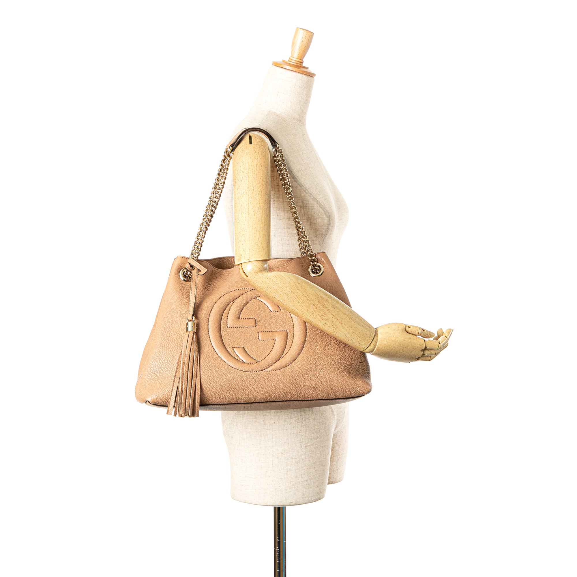 Medium Leather Soho Chain Tote
