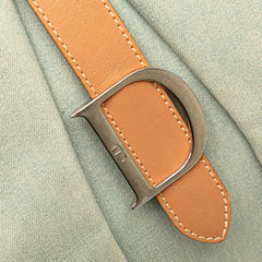 Denim Double Saddle Bowler Bag