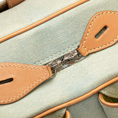 Denim Double Saddle Bowler Bag