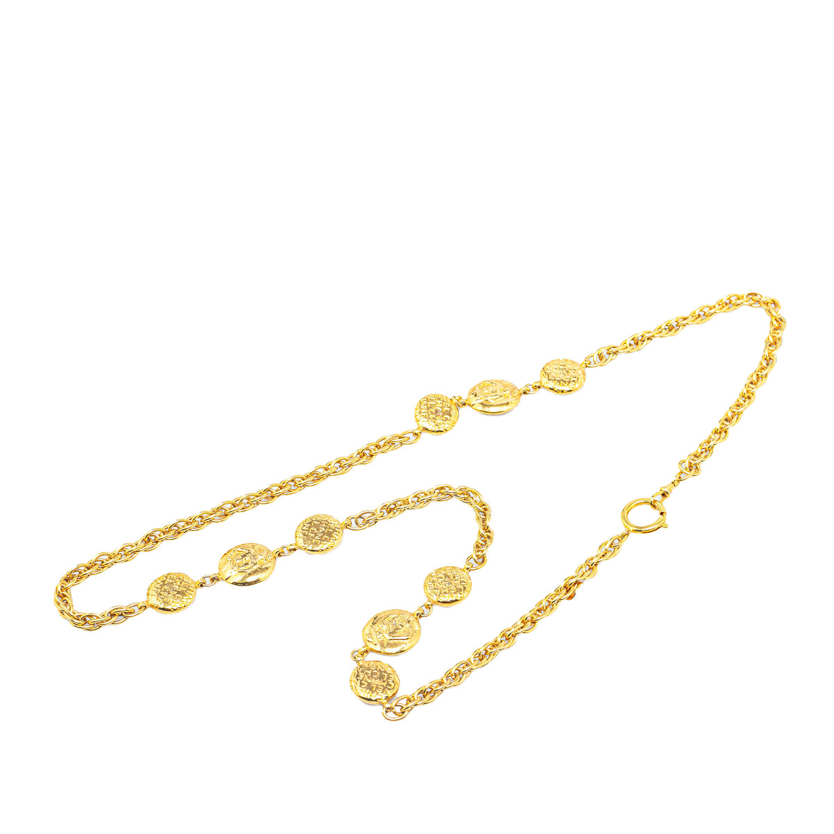 Gold Plated Coco Mademoiselle Chain Necklace_0