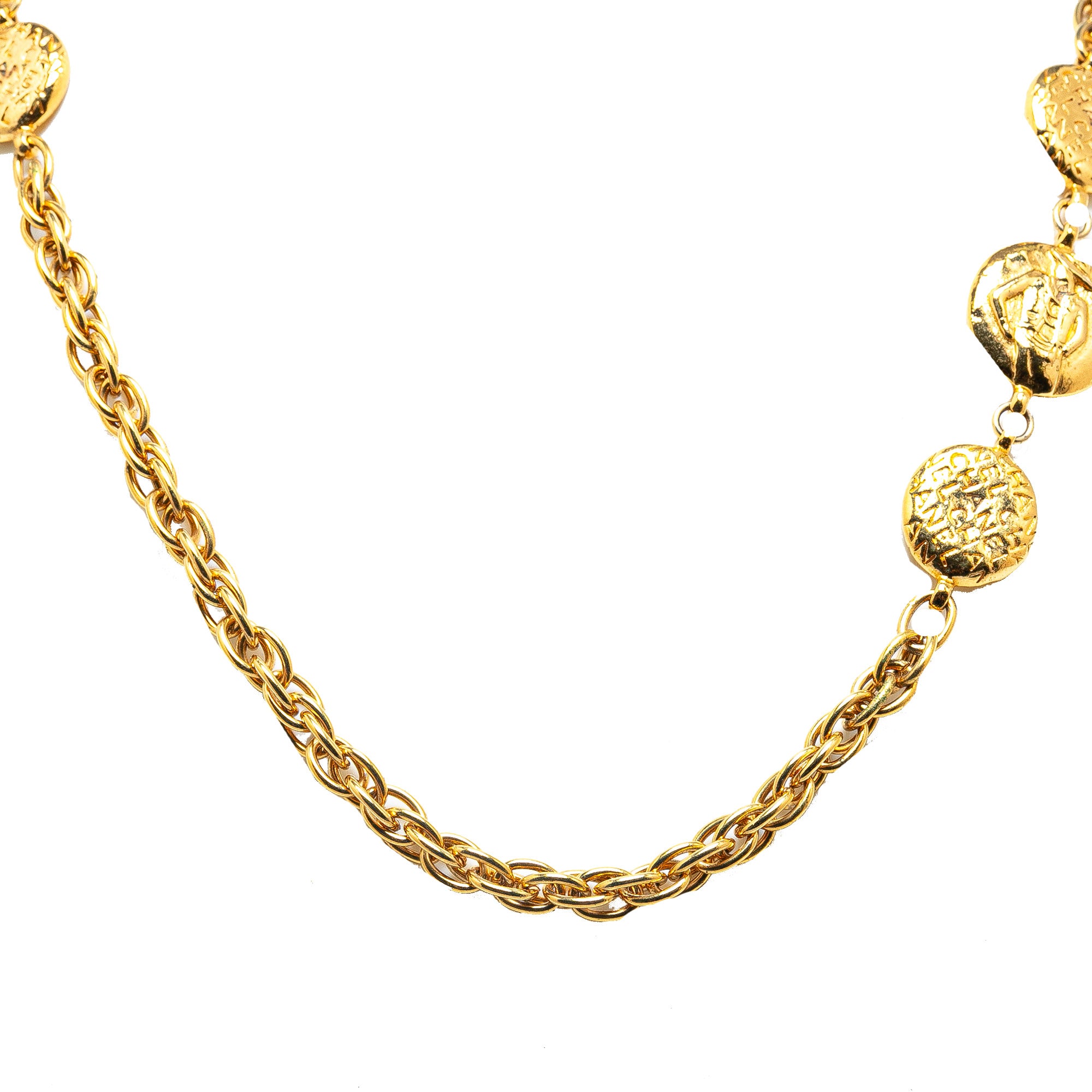 Gold Plated Coco Mademoiselle Chain Necklace_1