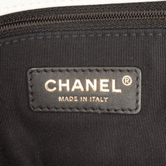 Mini Glazed Calfskin Pearl Side Flap