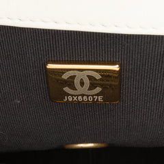 Mini Glazed Calfskin Pearl Side Flap