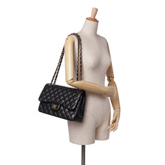 Jumbo Classic Lambskin Double Flap