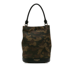 Suede Camouflage Bucket Bag