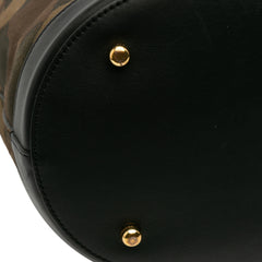 Suede Camouflage Bucket Bag