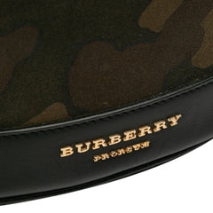 Suede Camouflage Bucket Bag