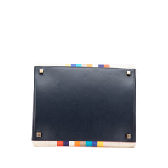 Medium Striped Canvas Phantom Luggage Tote