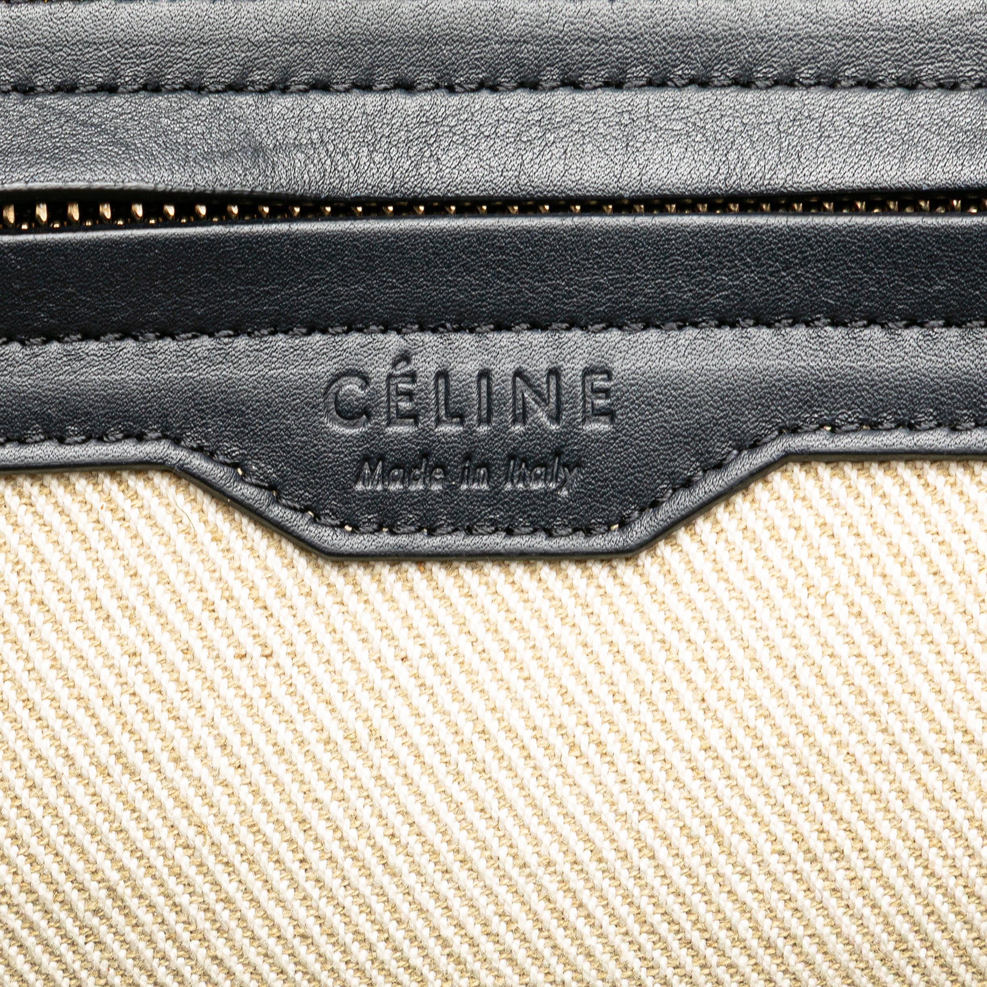 Medium Striped Canvas Phantom Luggage Tote