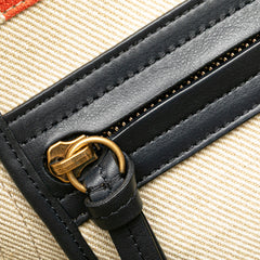 Medium Striped Canvas Phantom Luggage Tote