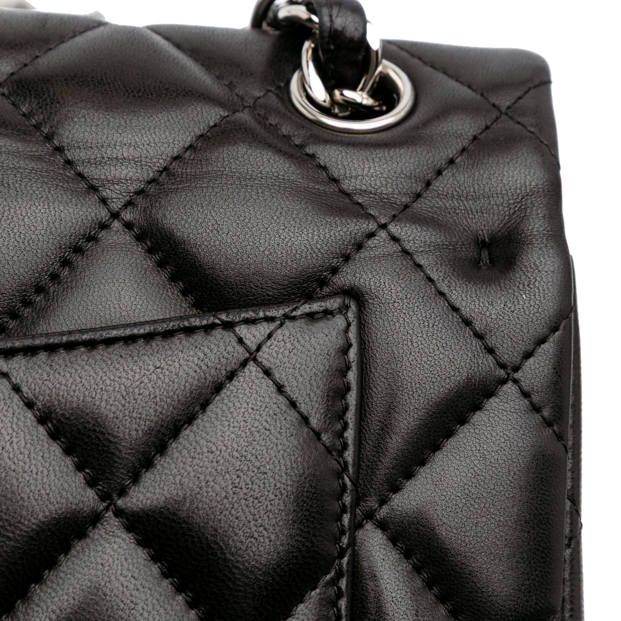 Jumbo Classic Lambskin Double Flap