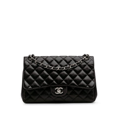 Jumbo Classic Lambskin Double Flap