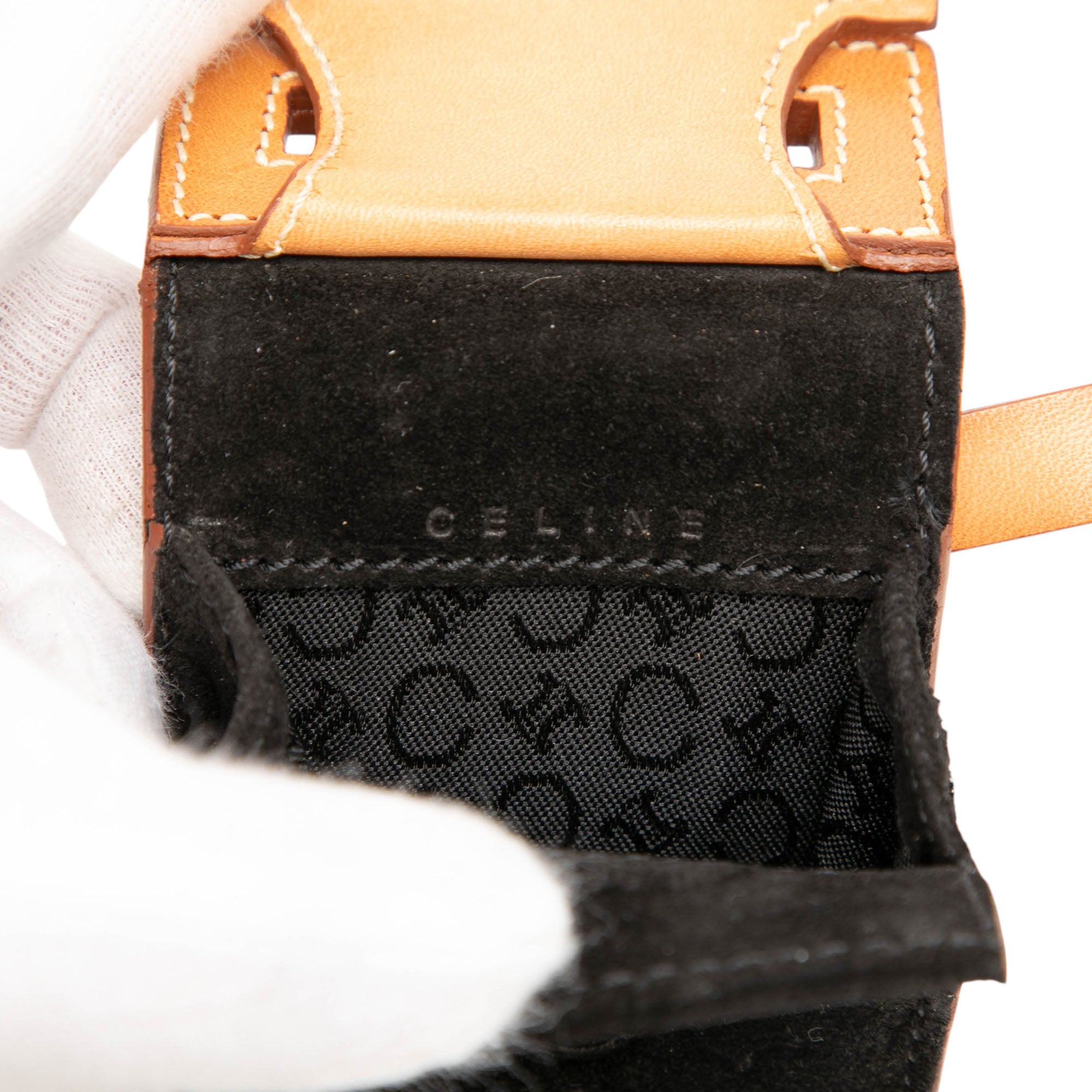 C Macadam Suede Pochette Crossbody