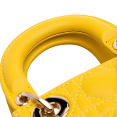 Micro Lambskin Cannage Lady Dior