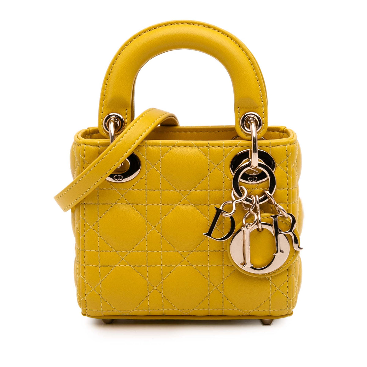 Micro Lambskin Cannage Lady Dior