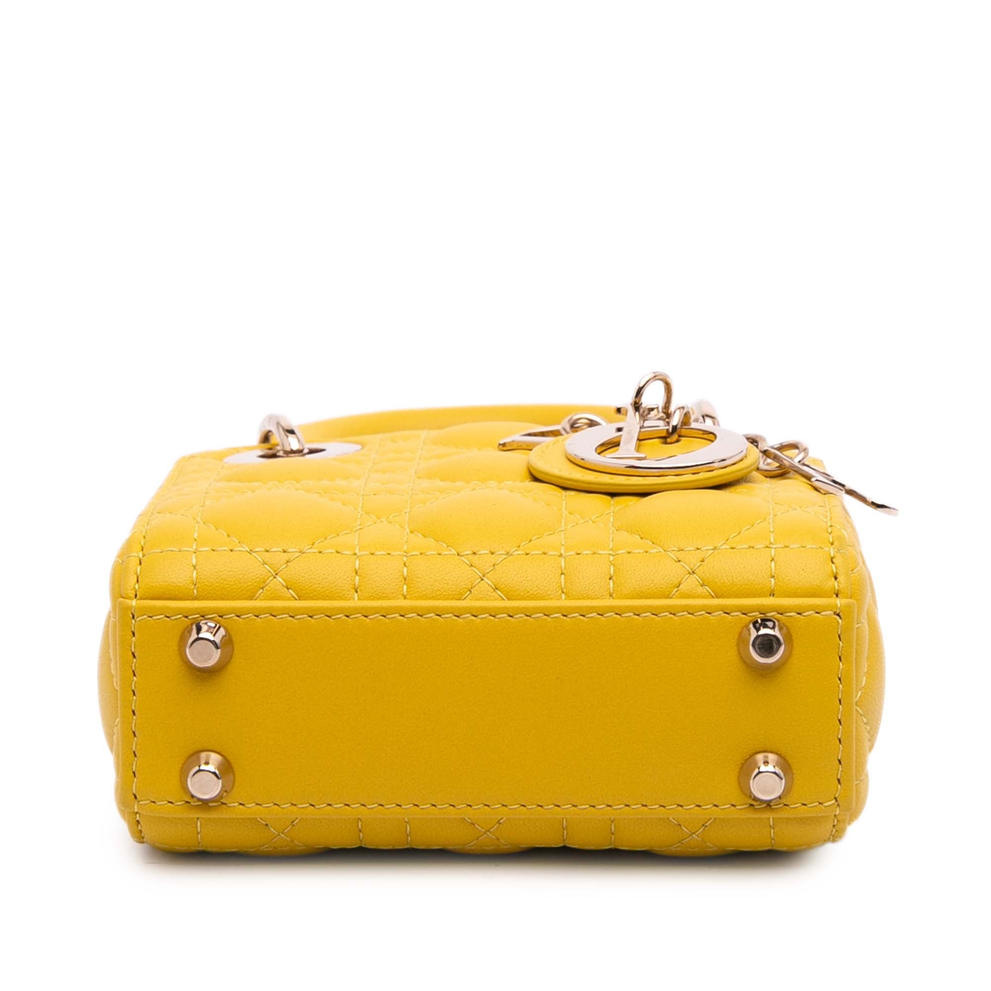 Micro Lambskin Cannage Lady Dior