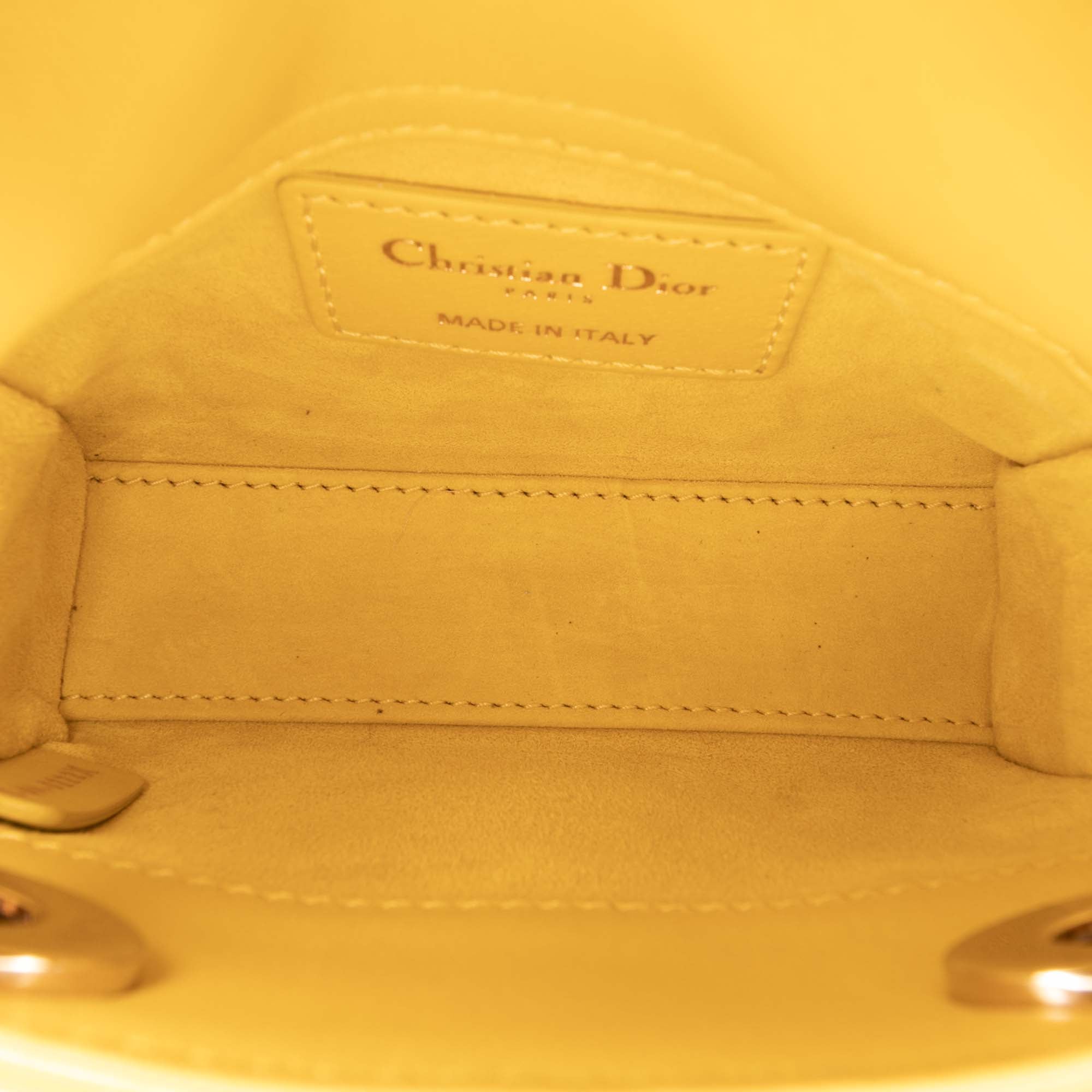 Micro Lambskin Cannage Lady Dior