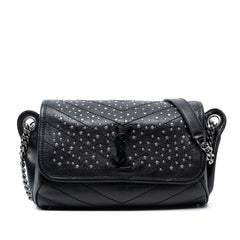Studded Calfskin Stardust Monogram Niki Body Bag