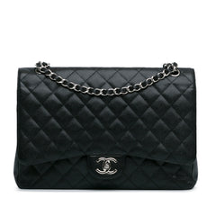 Maxi Classic Caviar Double Flap