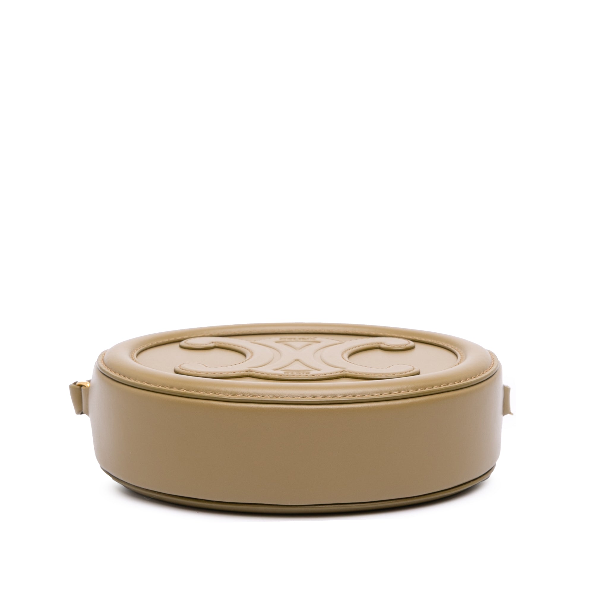 Small Calfskin Cuir Triomphe Oval Crossbody