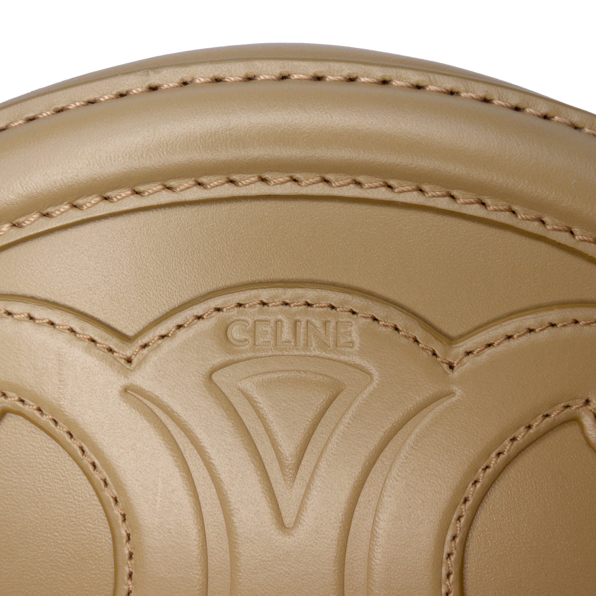 Small Calfskin Cuir Triomphe Oval Crossbody