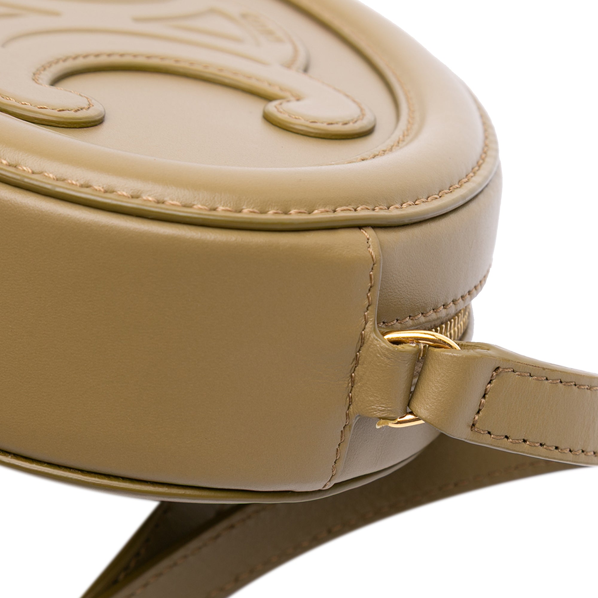 Small Calfskin Cuir Triomphe Oval Crossbody