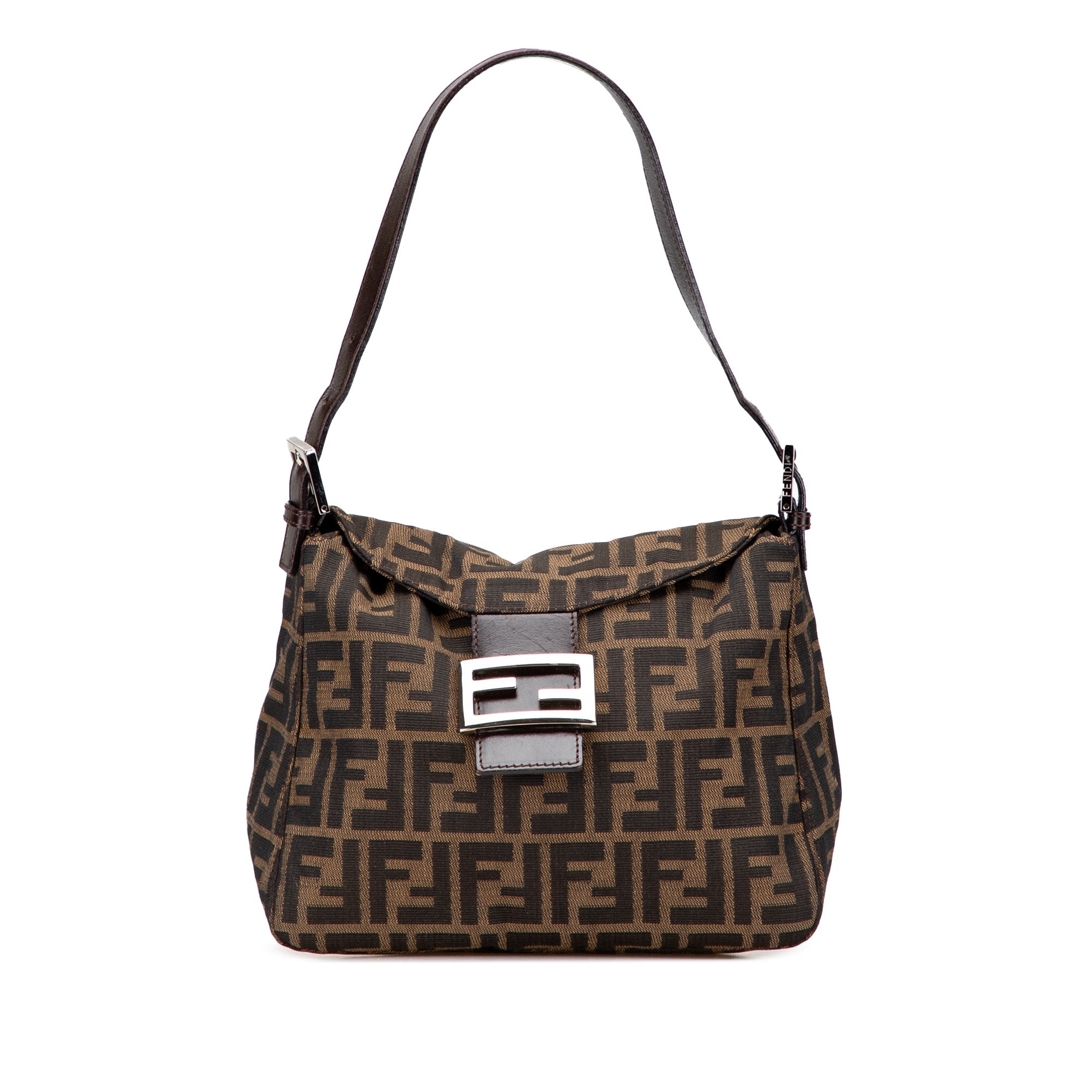 Zucca Canvas Double Flap Shoulder Bag