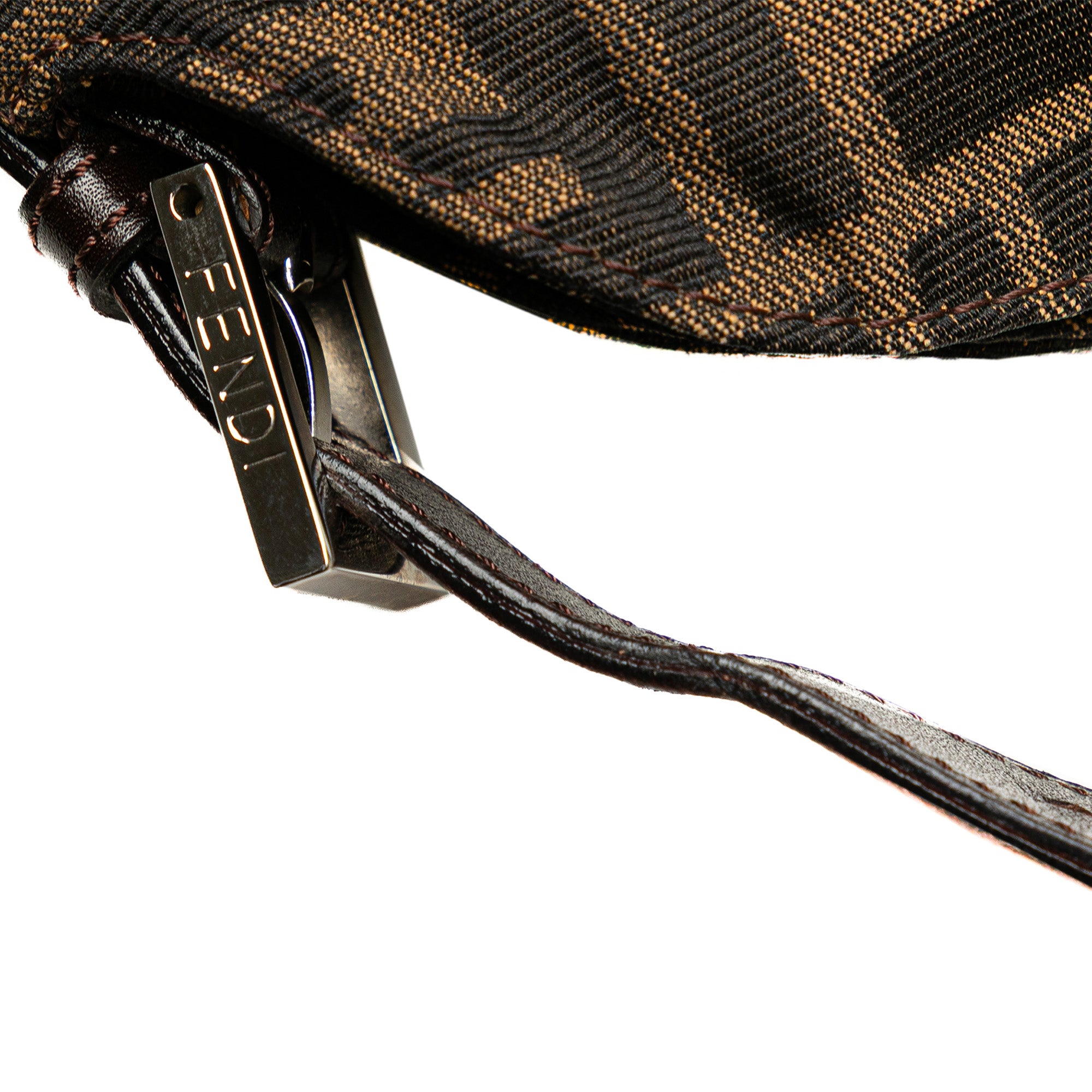 Zucca Canvas Double Flap Shoulder Bag
