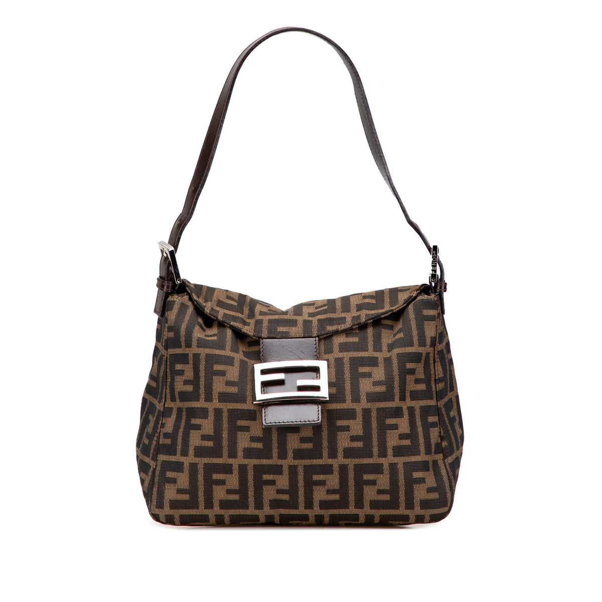 Zucca Canvas Double Flap Shoulder Bag