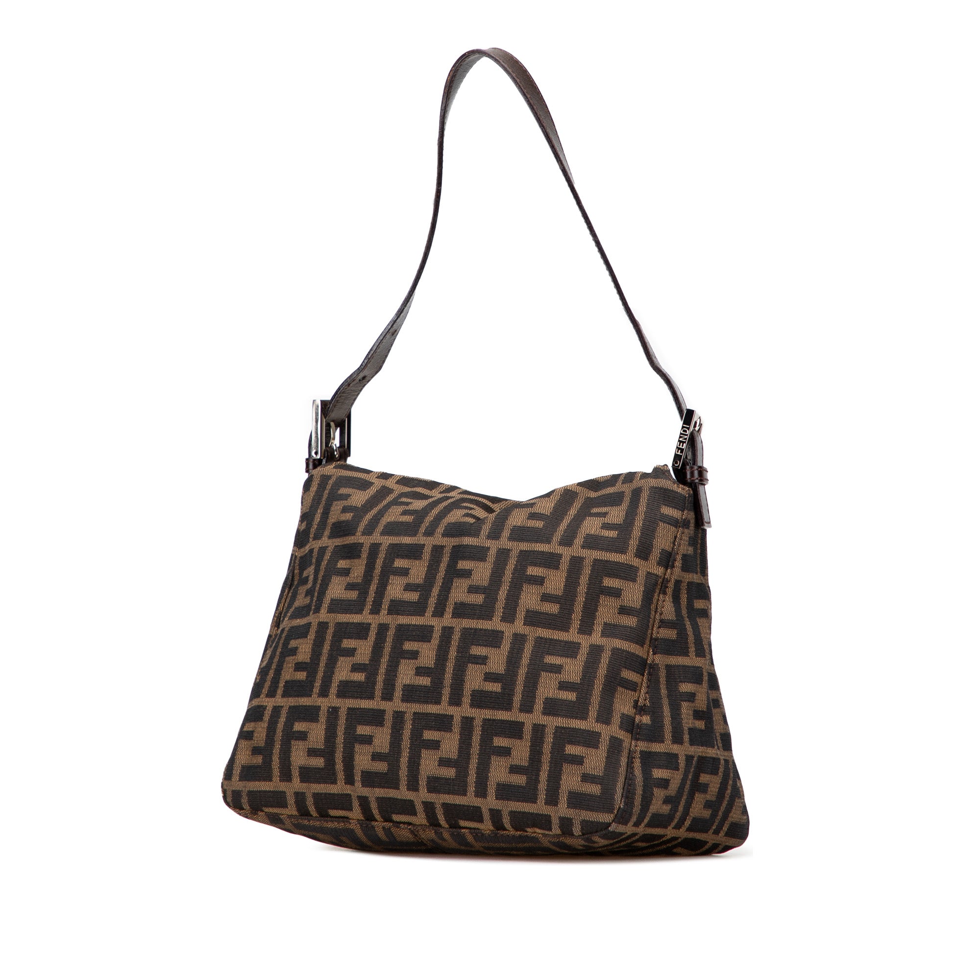 Zucca Canvas Double Flap Shoulder Bag