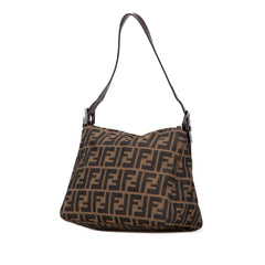 Zucca Canvas Double Flap Shoulder Bag