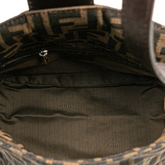 Zucca Canvas Double Flap Shoulder Bag