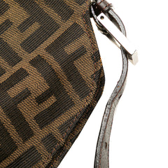 Zucca Canvas Double Flap Shoulder Bag